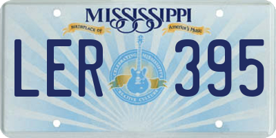 MS license plate LER395