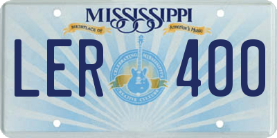 MS license plate LER400