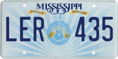 MS license plate LER435