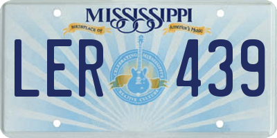 MS license plate LER439