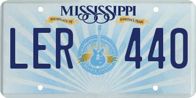 MS license plate LER440