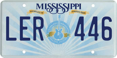 MS license plate LER446