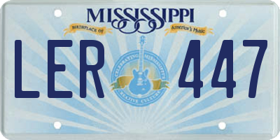 MS license plate LER447