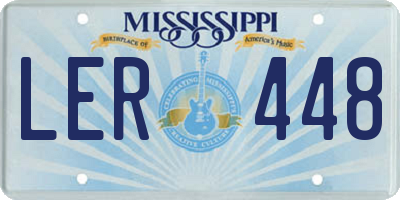 MS license plate LER448