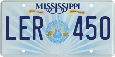 MS license plate LER450