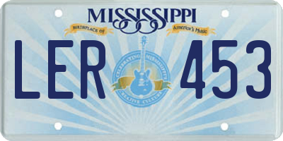 MS license plate LER453