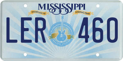 MS license plate LER460