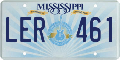 MS license plate LER461