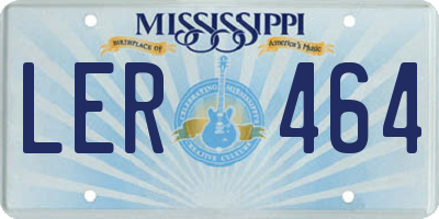 MS license plate LER464