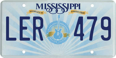 MS license plate LER479