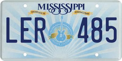 MS license plate LER485