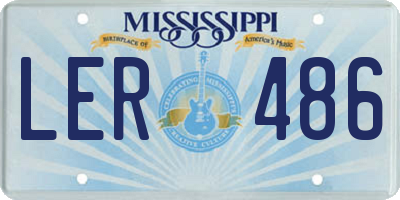 MS license plate LER486