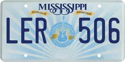 MS license plate LER506