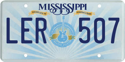 MS license plate LER507