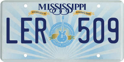 MS license plate LER509