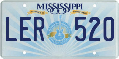 MS license plate LER520