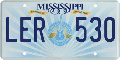 MS license plate LER530