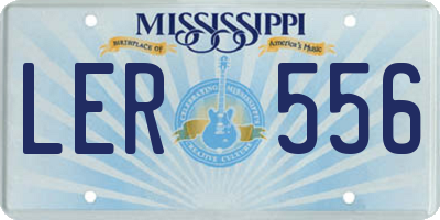 MS license plate LER556