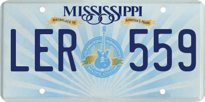 MS license plate LER559