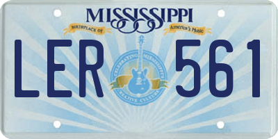 MS license plate LER561