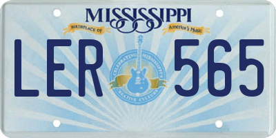 MS license plate LER565