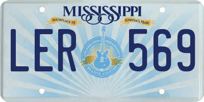 MS license plate LER569