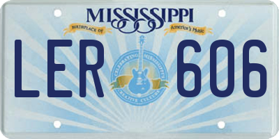 MS license plate LER606