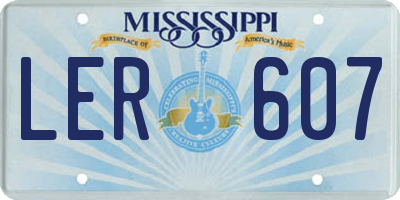 MS license plate LER607