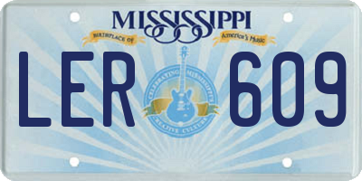 MS license plate LER609