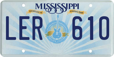 MS license plate LER610
