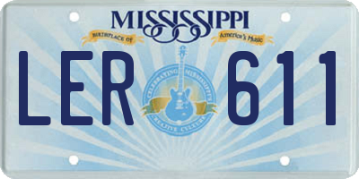MS license plate LER611