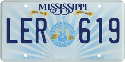 MS license plate LER619