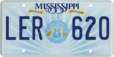 MS license plate LER620