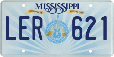 MS license plate LER621
