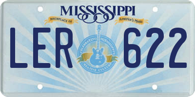 MS license plate LER622