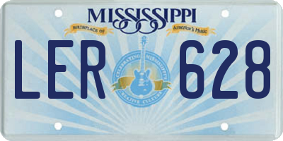 MS license plate LER628