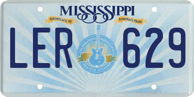 MS license plate LER629