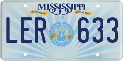 MS license plate LER633