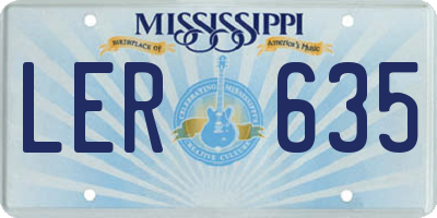 MS license plate LER635