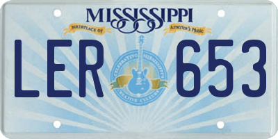 MS license plate LER653