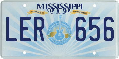 MS license plate LER656