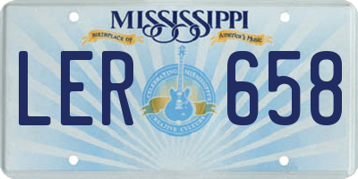 MS license plate LER658