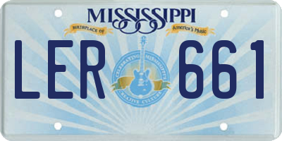 MS license plate LER661