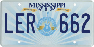 MS license plate LER662