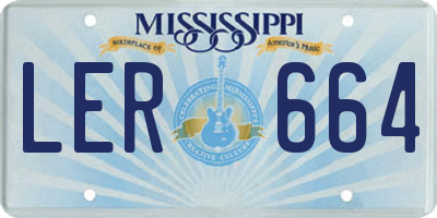 MS license plate LER664