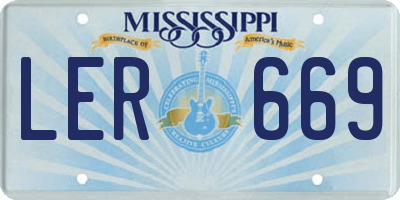 MS license plate LER669