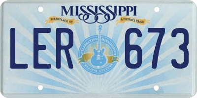 MS license plate LER673