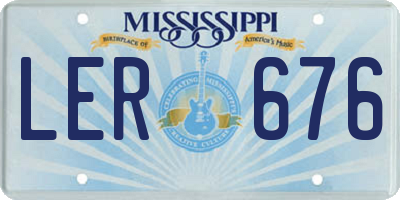 MS license plate LER676