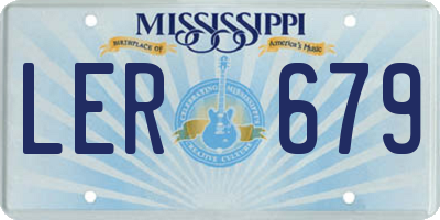 MS license plate LER679