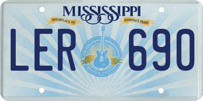 MS license plate LER690